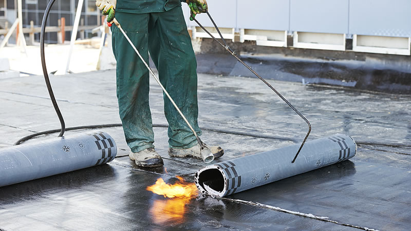 Torch Down Roofing Installation Fort Lauderdale Florida.